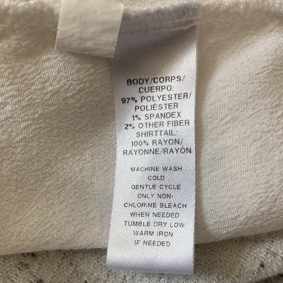 LOFT petite medium top 3/4 sleeves layered look ribbed - Picture 12 of 12